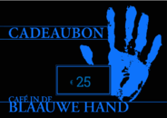 In de Blaauwe Hand's cadeaubon