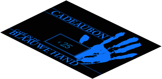 In de Blaauwe Hand's cadeaubon