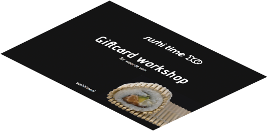 Sushi Time Workshop's cadeaubon