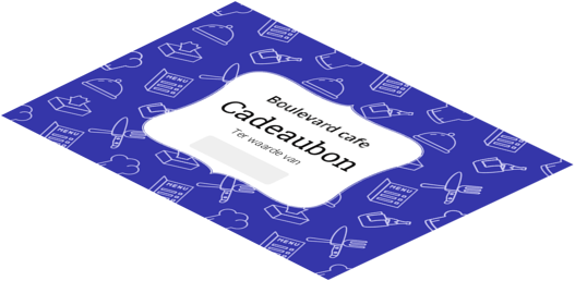 Boulevard cafe's cadeaubon