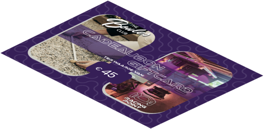The Boules Club's cadeaubon