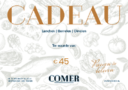 Restaurant Comer's cadeaubon