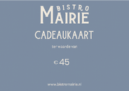 Bistro Mairie's cadeaubon