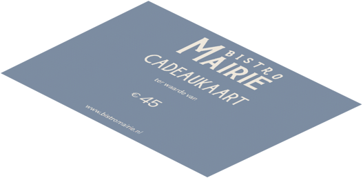 Bistro Mairie's cadeaubon