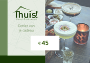hotel-restaurant Thuis!'s cadeaubon