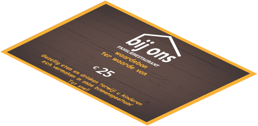 Familierestaurant Bij Ons's cadeaubon
