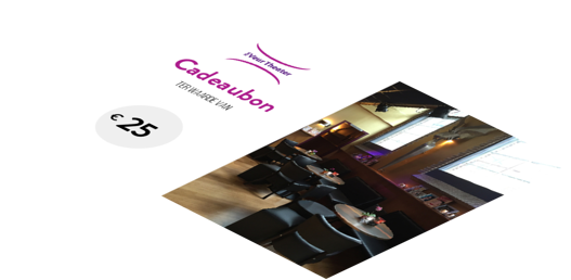Theatercafé van Het Veur Theater's cadeaubon
